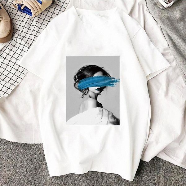 

zogankin new arrival harajuku aesthetics tshirt flowers butterfly printed & tees fashion casual 90s girls t shirt #ng1y, White