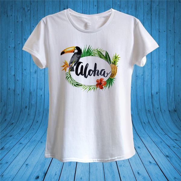 

aloha print toucan pineapple flowers summer tÂ­-shirt male female tee shirt sport hooded sweatshirt hoodie