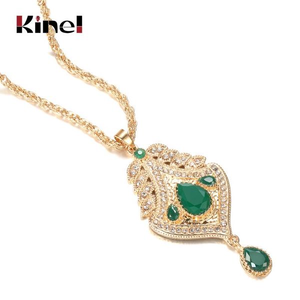 

chains kinel 2021 hawaiian gold color women pendant necklace hollow metal arabesque leaf long chain ethnic wedding jewelry, Silver