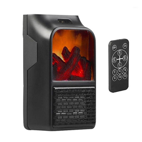 

mini electric wall-outlet flame heater plug-in air warmer household wall handy1