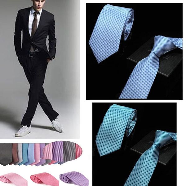

2020 new 7 cm width mens ties for men neckwear polka men tie dot skinny silm necktie wedding party ties yjc0006, Blue;purple