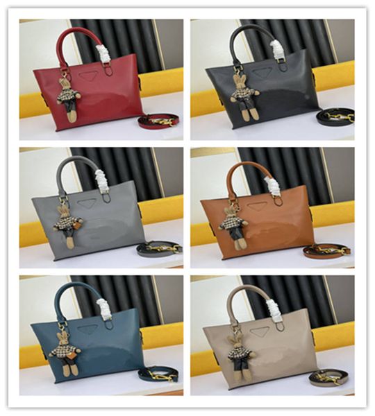 

designer luxury women medium bags 2123calf leather high gloss crocodile pattern shouler bag tote bags size:32x28x12cm