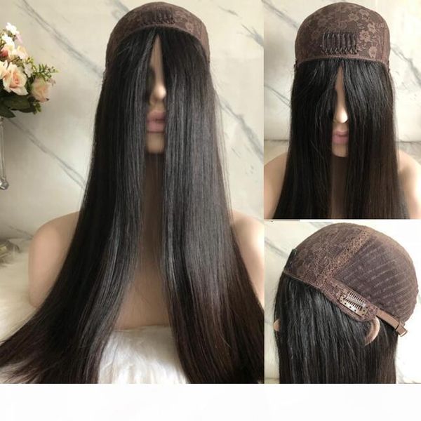 

sheitels 4x4 silk base jewish wigs black color #1b finest european virgin human hair kosher wigs capless wigs fast ing, Black;brown
