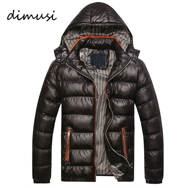 

new men winter jacket fashion hooded thermal down cotton parkas male casual hoodies brand clothing warm coat 5xl,pa064, Black