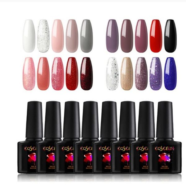

nail gel 40/20pcs 8ml polish set nails manicure tools uv colors all for varnish diy art kit salon, Red;pink
