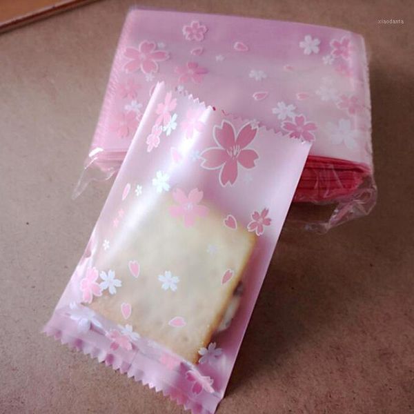 

cherry blossom bag newly scrub foundation machine sealing egg yolk crisp snowflake packaging bag diy cookie bags1