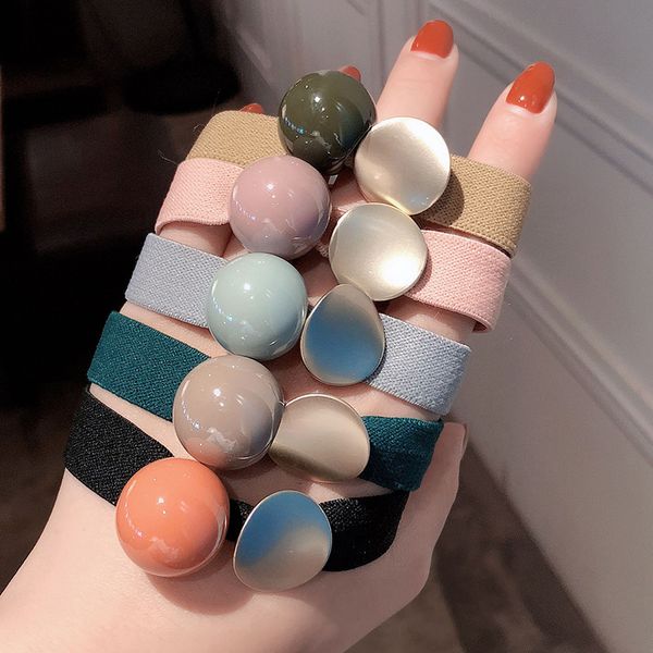 

2021 последние 2020 новая корея женщины канаты большой кристалл pearl упругие rubber band для девушки моды аксессуары ties волос оптовые нов