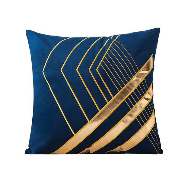 

luxurious golden bronzing thick velvet warm pillow cushion cover home new year decorative kussenhoes housse de coussin cojines swy yxlakn