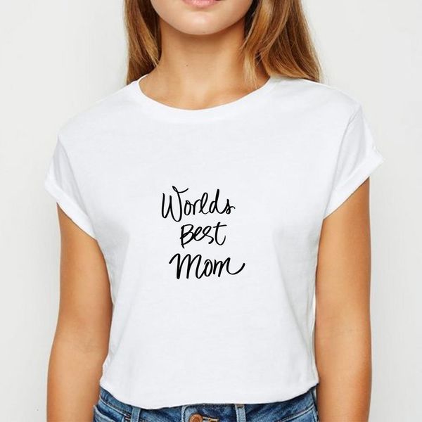 

trendy wlord's mom tshirt young women round collar spring summer t shirt streetwear harajuku aesthetics graphic t-shirt, White