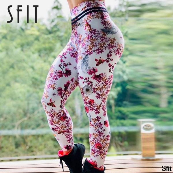

sfit digital print sportswear slim fit pant trousers yoga pants high waisst running women's leggings elastic energy gym leggings, White;red
