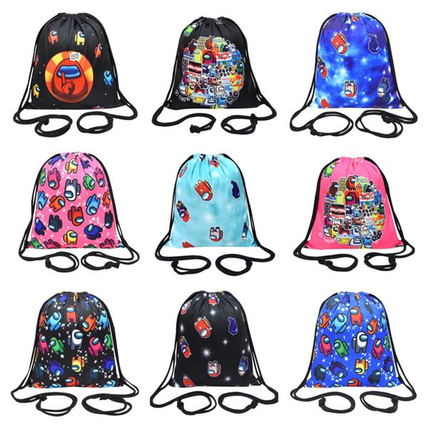 

drawstring pocket luxurys designers bags among us purse wallet crossbody bag backpack handbags games among us cartoon polyester sale g12606