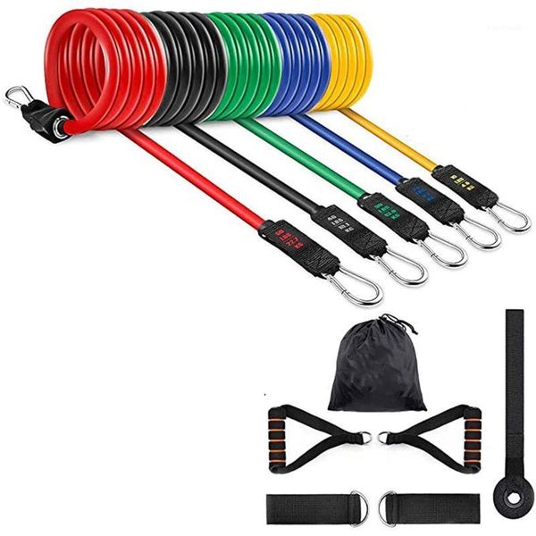 

resistance bands 11 sets elastici fitness bande elastiche sports men 2021 women con 5 fasce di resistenza pilates yoga1