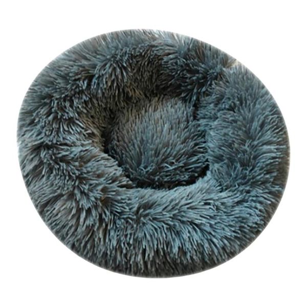 

Autumn And Winter Thickening Washable Plush Round Pet Nest Mat Cat Litter Kennel Long Plush Pet Nest