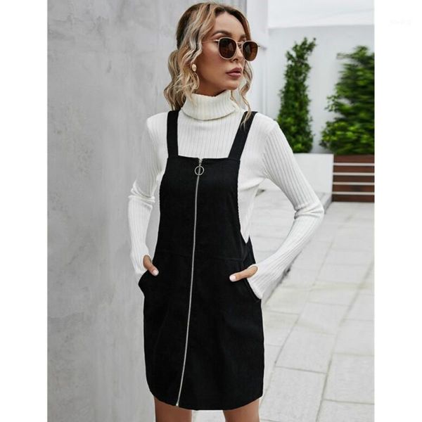 

women bandage sleeveless zipper up female bodycon mini dress1, Black;gray