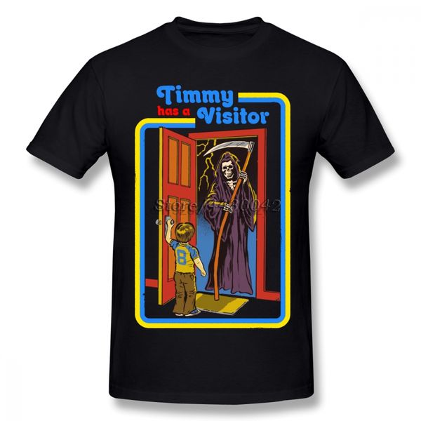 

timmy has a vistitor horror satan halloween for men plus size cotton team 4xl 5xl 6xl camiseta hoodie designers t shirts sweatshirt