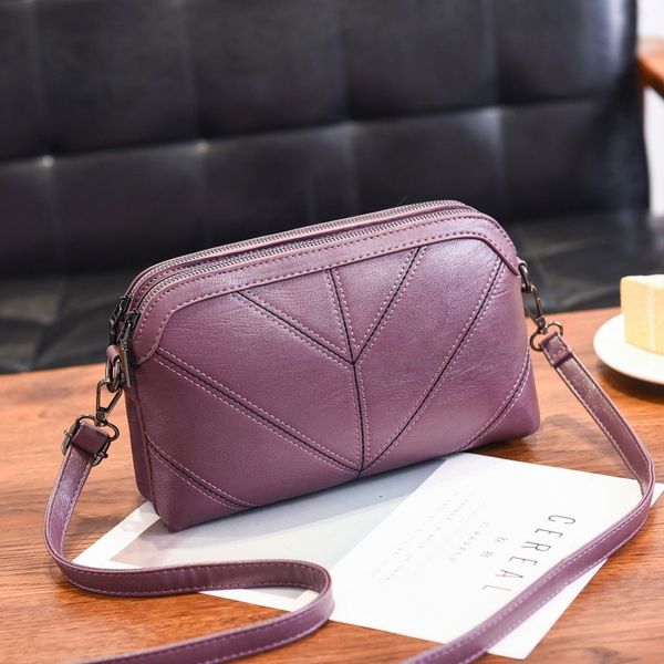 

hbp non-brand bag solid color new single shoulder women's korean fashion embroidery small square double layer small mommy 1 spo