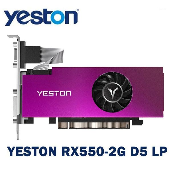 

yeston rx550-2g d5 lp graphic card gaming video card 1183/6000mhz 2g/64bit/gddr5 discrete graphics for gaming pc computer1