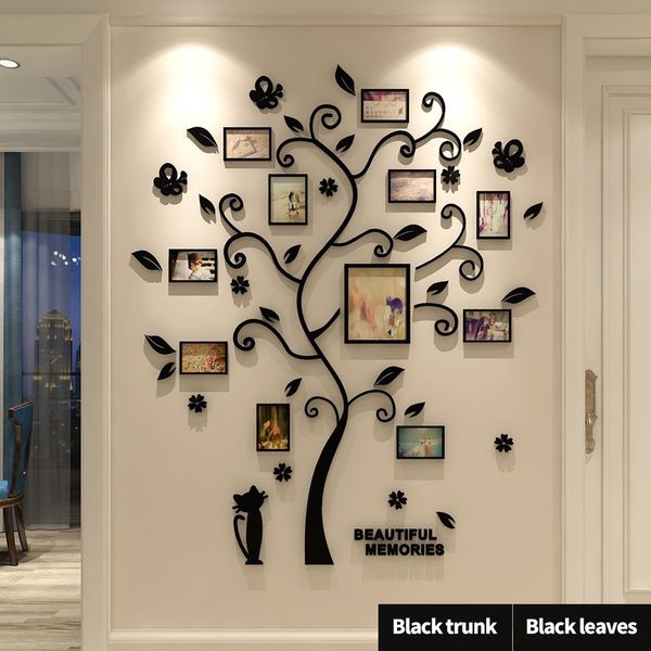 

3d wall stickers p frame tree wall sticker living room bedroom cozy pictures tree stickers creative home decoration 1007