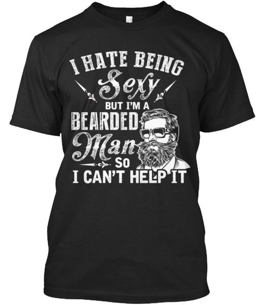 

sport o-neck cotton comfortable t-shirt comfortable bearded man - i hate being but i'm a so stylisches t-shirthomme tee