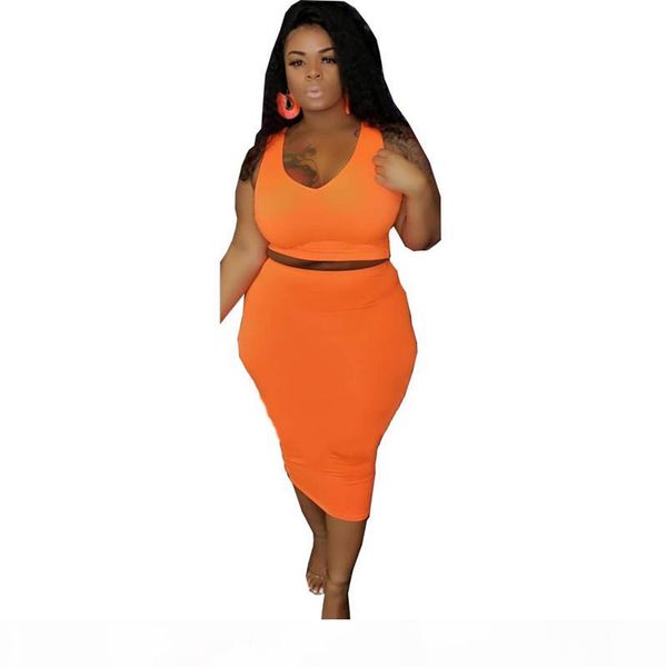 

plus size xl-4xl 5xl women fitness tank skinny dress two piece set solid color vest package hip skirt fashion lady clothing 2519, Black;gray