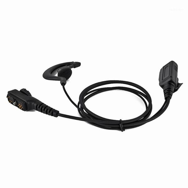 

black g-shape ear hook earpiece for hytera walkie talkie hyt pd780 headset microphone for hytera pt580h pd702 radio headset1