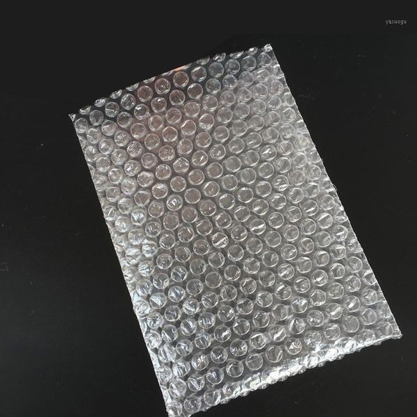 Sacchetti di immagazzinaggio 50PCS 100PCS Busta in plastica bianca PE trasparente Borsa a bolle antiurto Imballaggio a doppia pellicola Varie dimensioni