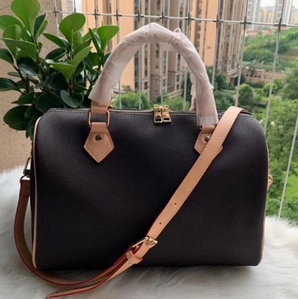 

lock famous 2016 35 handbag leather printed bag with shopping oxidizing 25 30 real speedy strap brand bag key classic damier canvas and omvc