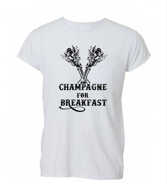 

2019 new hot sale men tshirt шампанское на завтрак смешных hipster swag тенниска тенниски женщин людей подарки спорт толстовка с капюшоном т