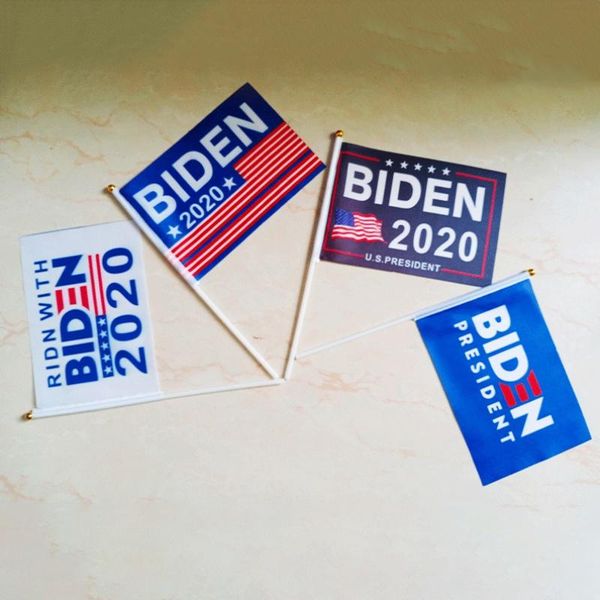 

5шт ручной джо байдена флаг 2020 года президент сша waving баннер сад открытый двор флаг украшение wmtgdm xhlight