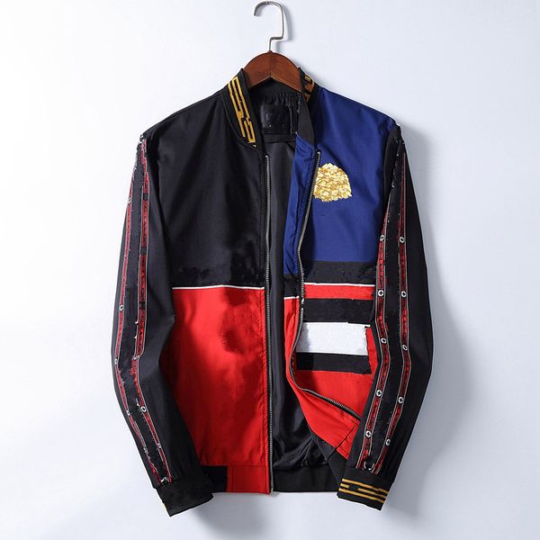 

2021 new hooded windbreaker zipper tracksuit mens jackets coat autumn slim outerwear stylist jackets men women designer jacket coat, Black;brown