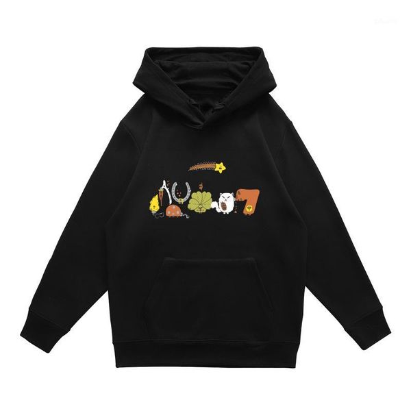 

men's hoodies sweatshirts cartoon cat hoodies sweatshirts men's pullover casual male sweatshirt 1, Black