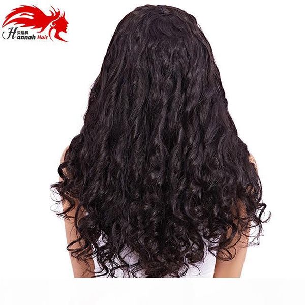 

hannah hair loose wave 4 piece only brazilian virgin hair human remy hair bundle 16-26 inches natural black color 1b