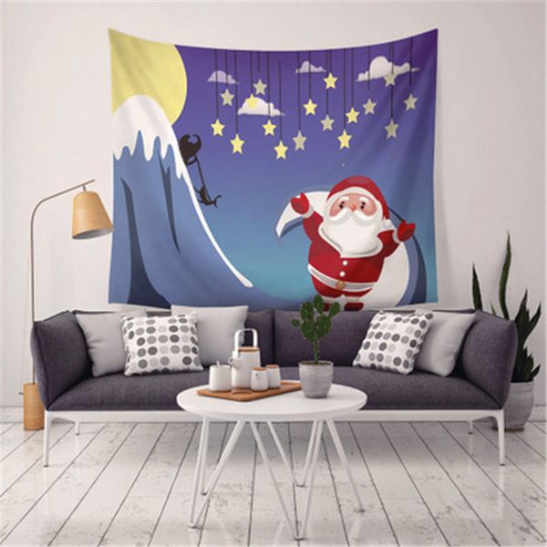 

new arrival 9 styles christmas home decor tapestries beach towel camping blanket bedsheet table-cloth with led light xmas gift for kid