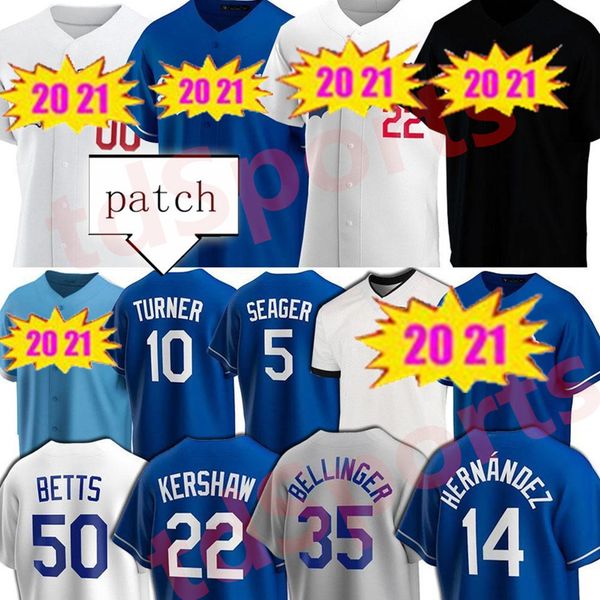 

new 2020 dodger men baseball cody bellinger justin turner clayton kershaw walker buehler mookie betts enrique hernandez jerseys, Blue;black