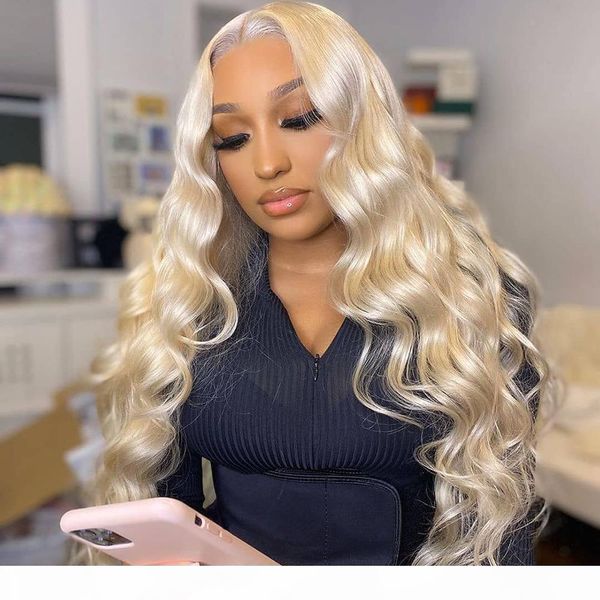 

frontal wig brazilian straight lace front human hair wigs for black women honey blonde body wave 30 inch t part lace front, Black;brown