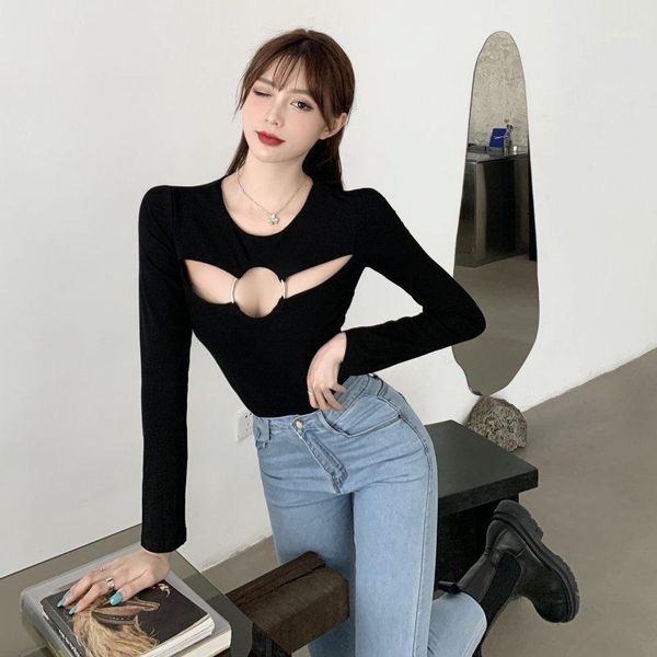 

will wear outside ~ backless hollow-out cultivate one's morality, backing long-sleeved t-shirt unlined upper garment small1, White