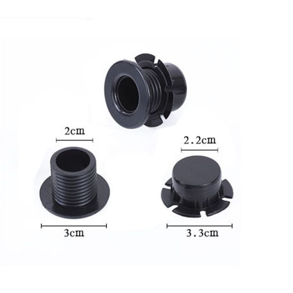 

1 set obag bag button handle accessories obag handle ladies shoulder diagonal package accessories plastic screw nut, Black