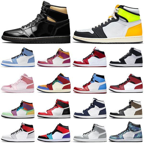 

2021 jumpman 1 мужская баскетбольная обувь 1s high og black mocha volt gold chicago университет синие мужские женские тренеры на открытом во