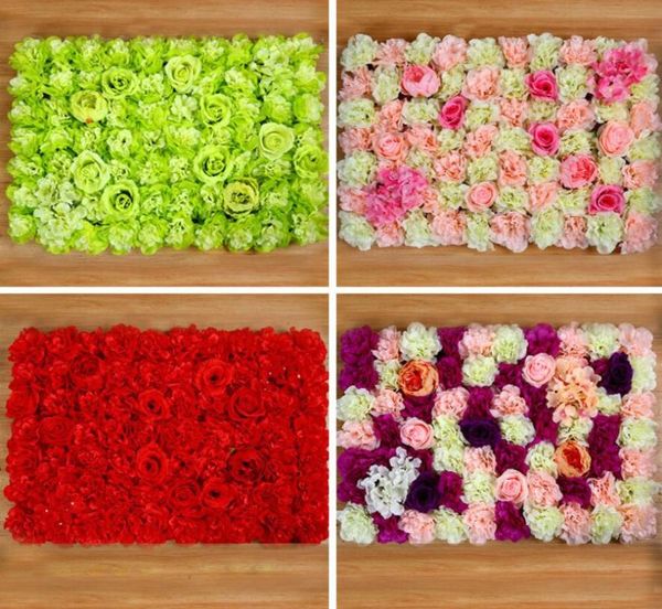 

decorative flowers & wreaths 40*60cm artificial rose hydrangea flower lawn carpet mat for green plants wall wedding party home office decora