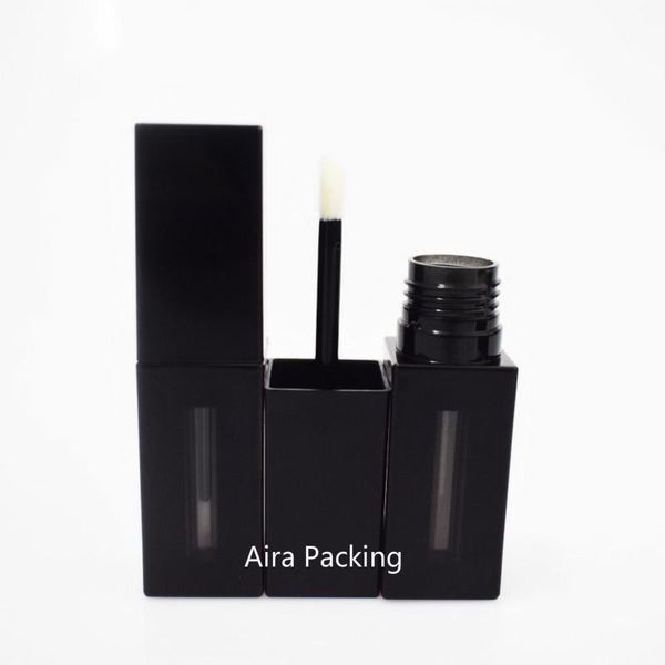 

storage bottles & jars 20pcs 50pcs 4.5ml arrival empty black lip gloss bottle simple classic elegant lipstick container tube