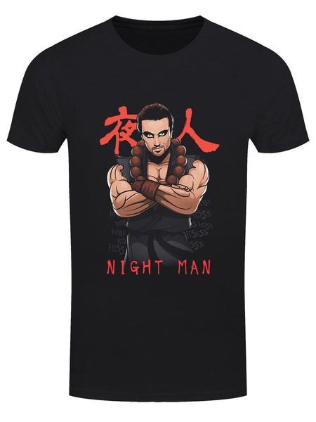 

night man мужская черная футболка спортивная с капюшоном толстовка толстовка