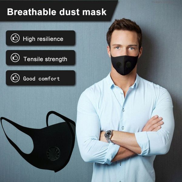 

face carbon pm2.5 dust mask filter black activated masks reusable mouth cover anti fog haze men women