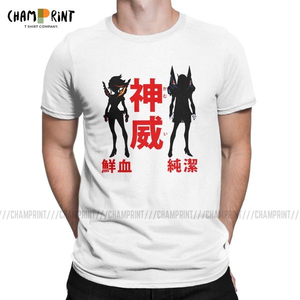 

sport kamui la kamui matoi ryuuko t-shirts men kill la kill japanese anime leisure tee shirt round collar t shirts unique clothes