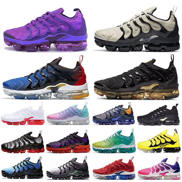 

new tn plus shoes light bone mens womens royal blue dark blue triple black metallic gold trainers chaussures outdoor sports sneakers, White;red