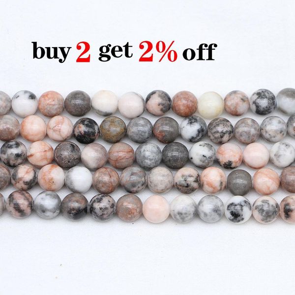 

1 strand lot 4 6 8 10 mm natural pink zebra bead stone jaspers bead loose spacer beads for jewelry making findings diy bracelet h bbyfmr