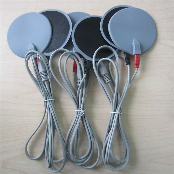 

ems electrode pads with cable electric lines for micro current ems electro stimulation beauty machine