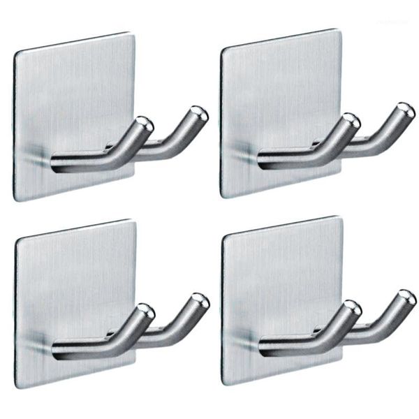 

hooks & rails adhesive wall hanger deluxe razor holder for shower-hook hanger,waterproof stainless steel stick on (set of 41