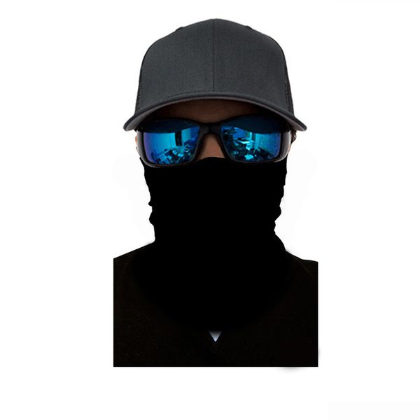 

magic headscarf changeable pure black outdoor sports riding seamless scarf