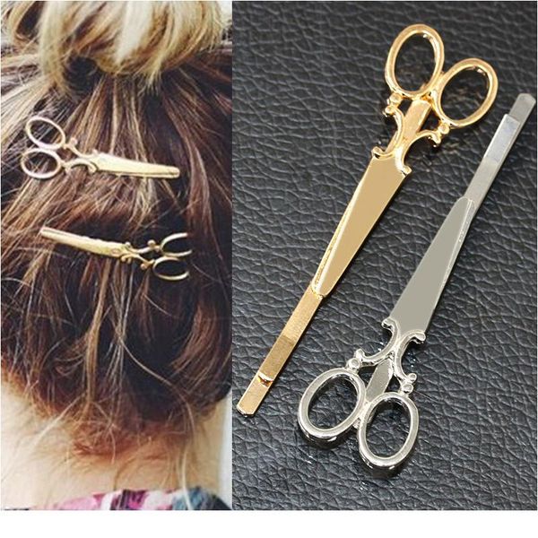 

1 шт. creative ножницы форма женщины леди девушки клип для волос деликатные волос удар волос барэт аксессуары dec wmtlcp, Black;brown
