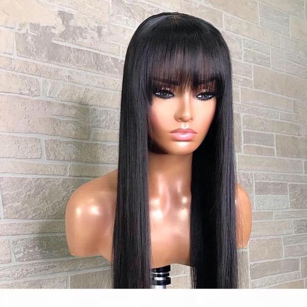 

lace front human hair wigs brazilian remy hair 13x4 parting straight wig, Black;brown